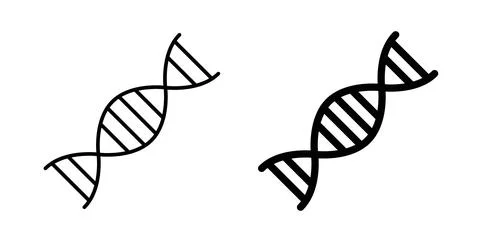 DNA icon symbol. Flat Vector illustration Stock Illustration