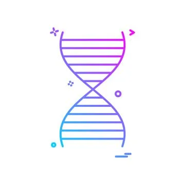 Dna icon vector design 스톡 일러스트