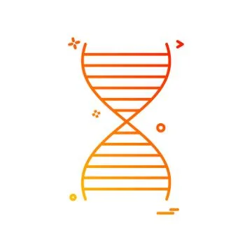 Dna icon vector design Stock Illustration