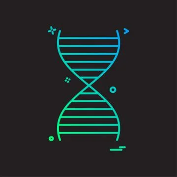 Dna icon vector design イラスト素材
