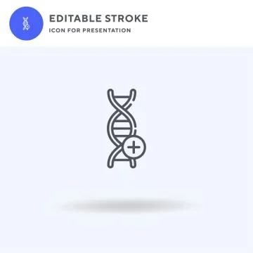 Dna icon vector, filled flat sign, solid pictogram isolated on white, logo Illustration