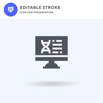 Dna icon vector, filled flat sign, solid pictogram isolated on white, logo Illustration