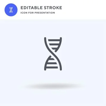 Dna icon vector, filled flat sign, solid pictogram isolated on white, logo Illustration