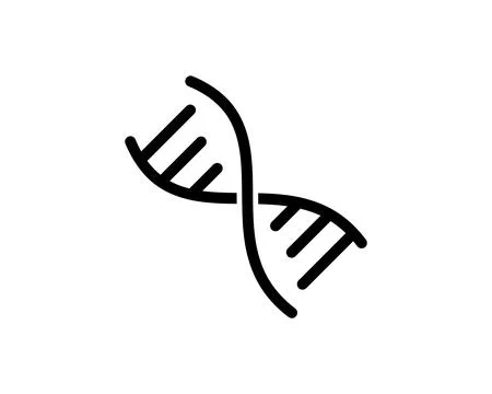 DNA Icon Vector Logo Template Illustration Design Stock Illustration