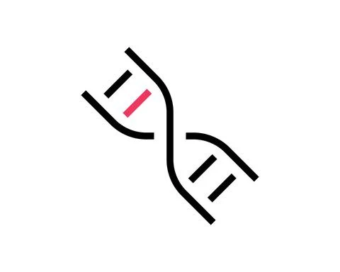 DNA icon vector. Modern simple flat life evolution sign isolated. Business, i イラスト素材