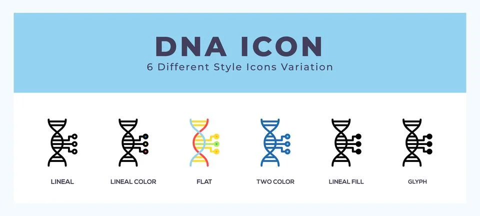 Dna icon vector for web. and mobile app Stock-Illustration