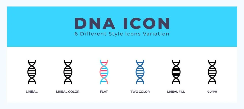 Dna icon vector for web. and mobile app Illustrazione stock