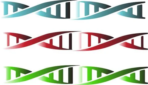DNA icon on white background Illustrazione stock