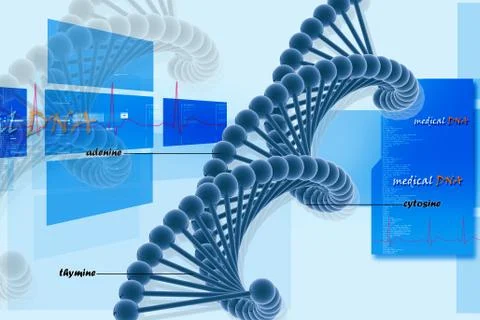 Dna. Stock Illustration