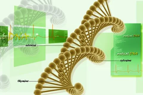 Dna. Stock Illustration