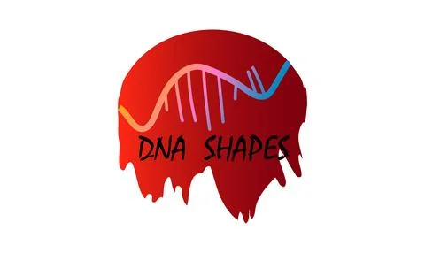 DNA, illustration, vector DNA shapes illustration. Stock Illustration