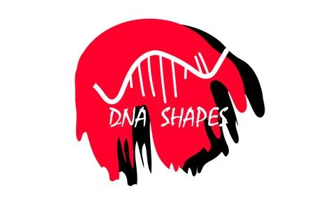 DNA, illustration, vector DNA shapes illustration. Stock Illustration