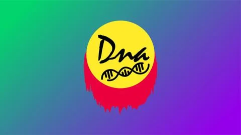 DNA, illustration, vector DNA shapes illustration. Stock Illustration