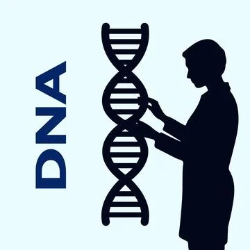 Dna iternational day research scientist Stock Illustration