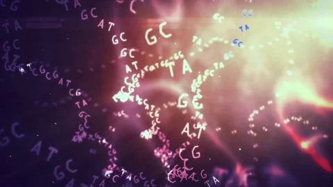 DNA Language Abstract Background Vídeos de archivo 74389075