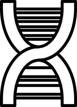 Dna Line Icon Design Stock Illustration