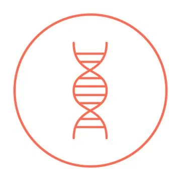 DNA line icon イラスト素材