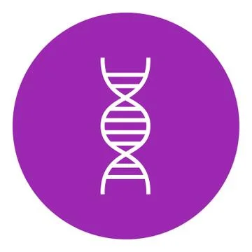 DNA line icon 스톡 일러스트