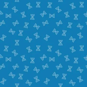 DNA linear vector blue seamless pattern イラスト素材