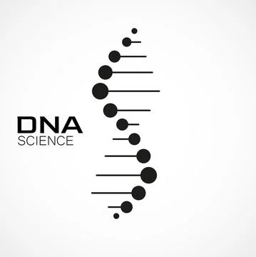 Dna Logo design. Vector template for science and medicine Stock Illustration