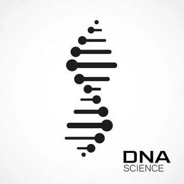 Dna Logo design. Vector template for science and medicine Stock Illustration