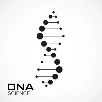Dna Logo design. Vector template for science and medicine Stock Illustration