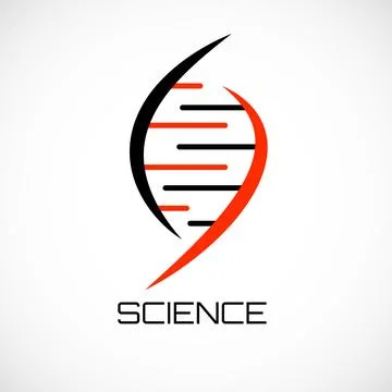 Dna Logo design. Vector template for science and medicine Illustration