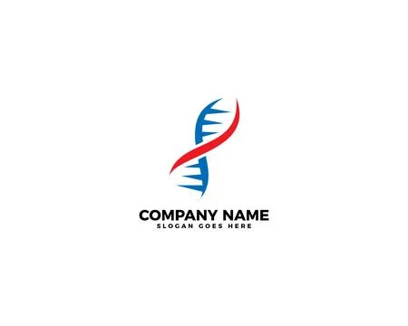 DNA Logo Icon Design Vector Stock Illustration