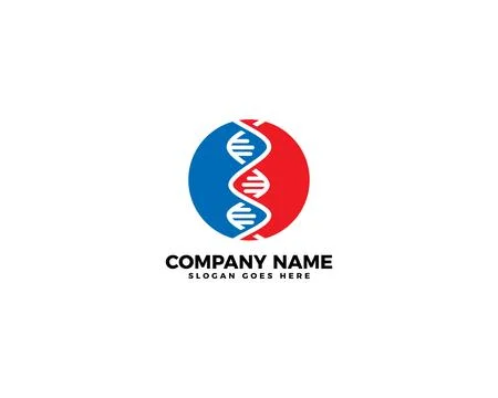 DNA Logo Icon Design Vector Stock Illustration