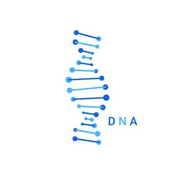 DNA logo icon. Structure molecule. Vector illustration 스톡 일러스트