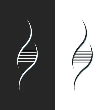 DNA logo, illustration, vector Stock Illustration