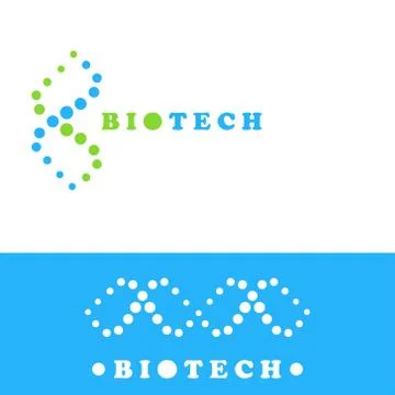 DNA logo sign Stock Illustration