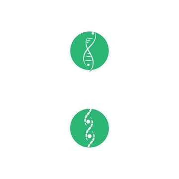 DNA Logo Template vector symbol Stock Illustration