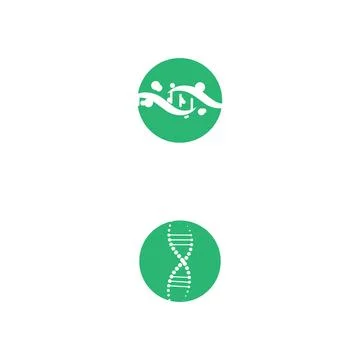 DNA Logo Template vector symbol Stock Illustration
