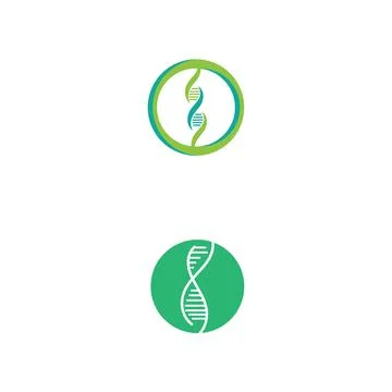 DNA Logo Template vector symbol 库存插图