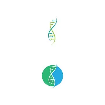 DNA Logo Template vector symbol Stock Illustration