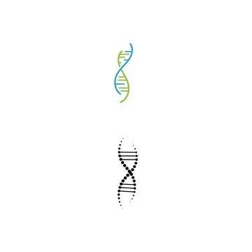DNA Logo Template vector symbol Stock Illustration