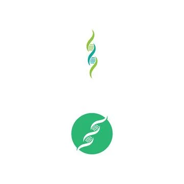 DNA Logo Template vector symbol 库存插图