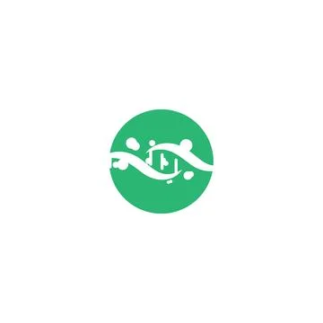 DNA Logo Template vector symbol 库存插图