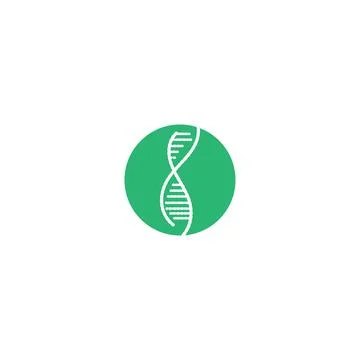 DNA Logo Template vector symbol 库存插图