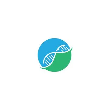 DNA Logo Template vector symbol 库存插图
