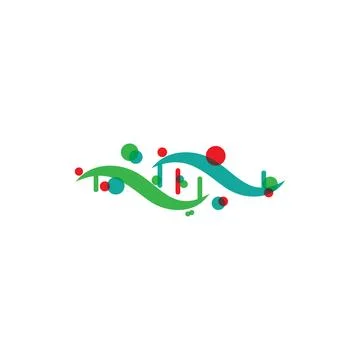 DNA Logo Template vector symbol Stock Illustration