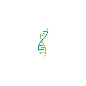 DNA Logo Template vector symbol 库存插图