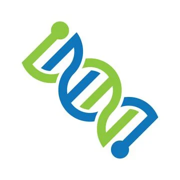DNA Logo Vector Icon Design Stock Illustration