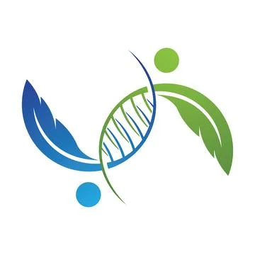 DNA Logo Vector Icon Design Stock Illustration