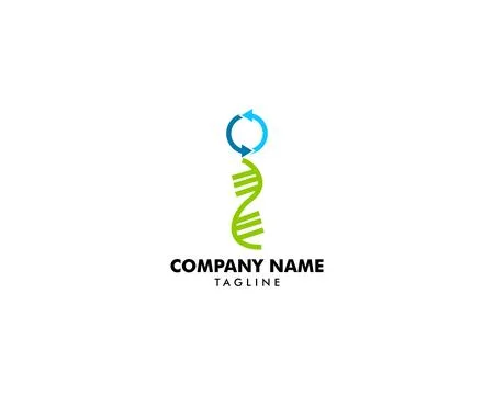 DNA logo vector icon template Stock Illustration