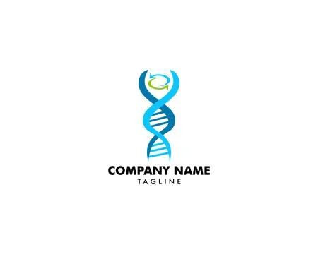 DNA logo vector icon template Stock Illustration