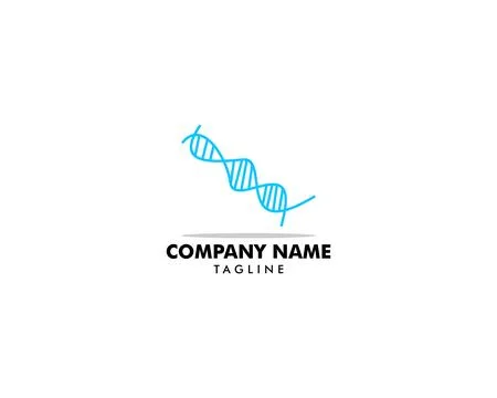 DNA logo vector icon template Stock Illustration