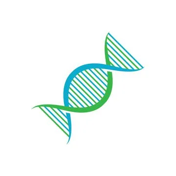 Dna logo vector illustration template Illustration