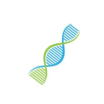 Dna logo vector illustration template Stock Illustration